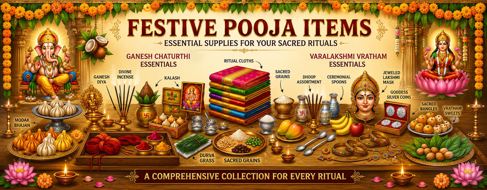 All-in-one puja kits